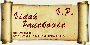 Vidak Paučković vizit kartica